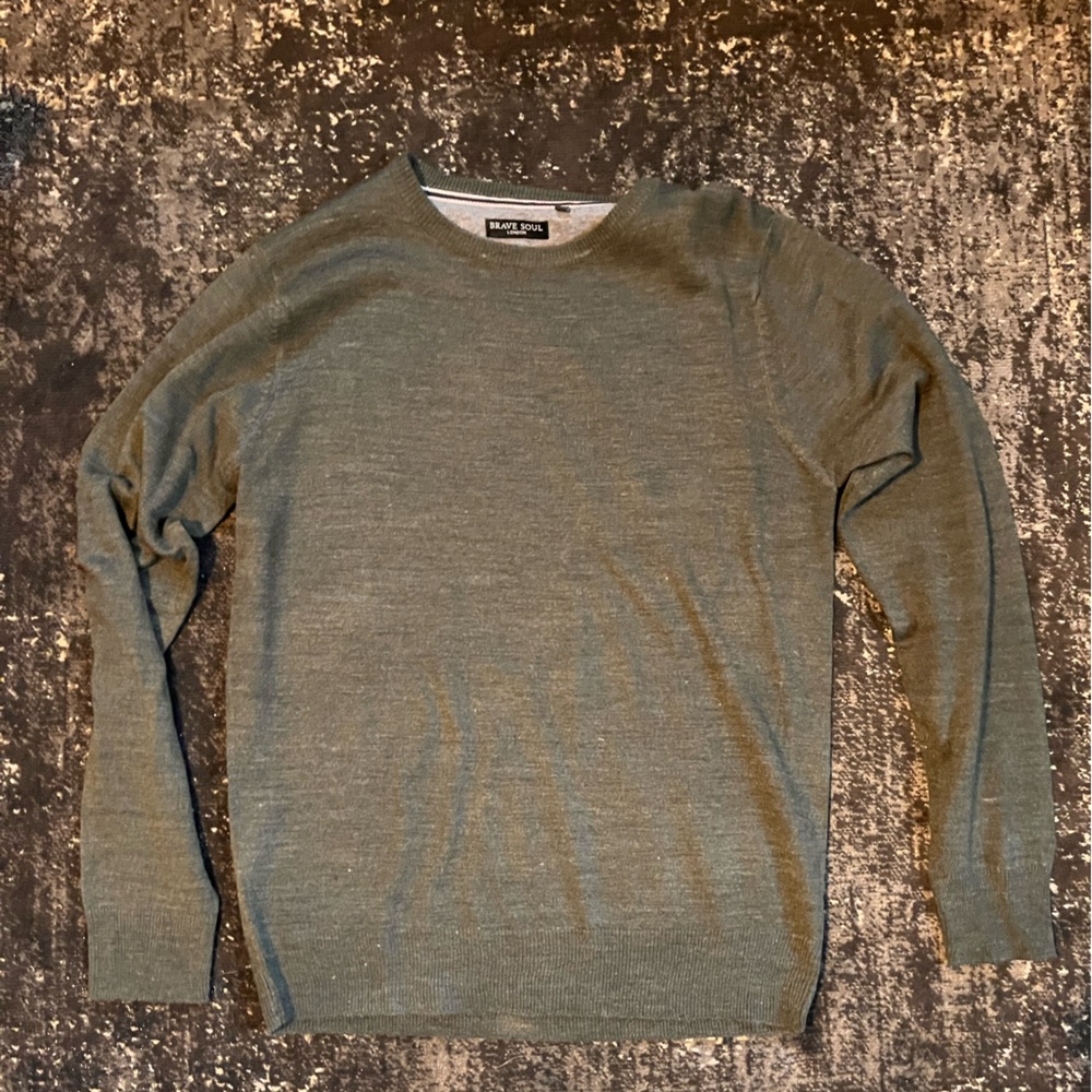 Brave Soul Charcoal Knit Sweater